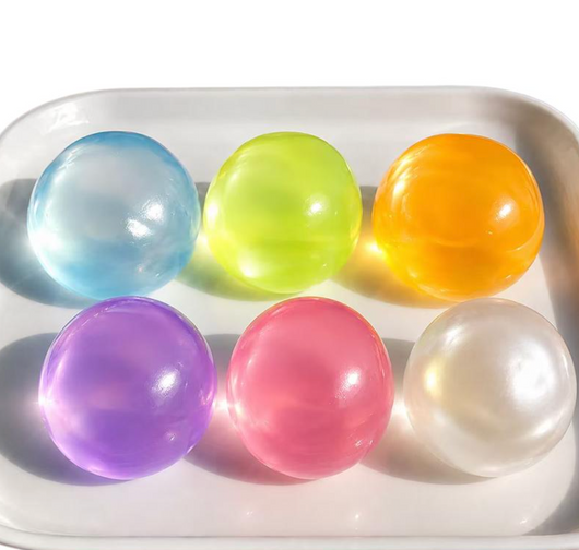 Coconut Oil Squishy Ball — Ultra-Soft Moldable Stress Relief Toy (Set of 6)